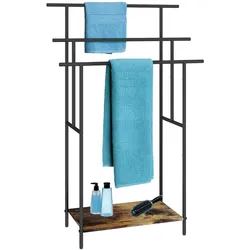 Relaxdays, Handtuchhalter + Handtuchhaken, Handtuchständer