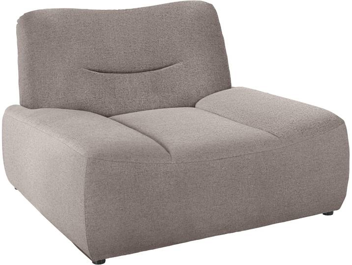Sessel DOMO COLLECTION Cesena modern, elegante flache Armlehnen, komfortabel , grau (stone), B:122cm H:81cm T:109cm, Sessel, Sessel