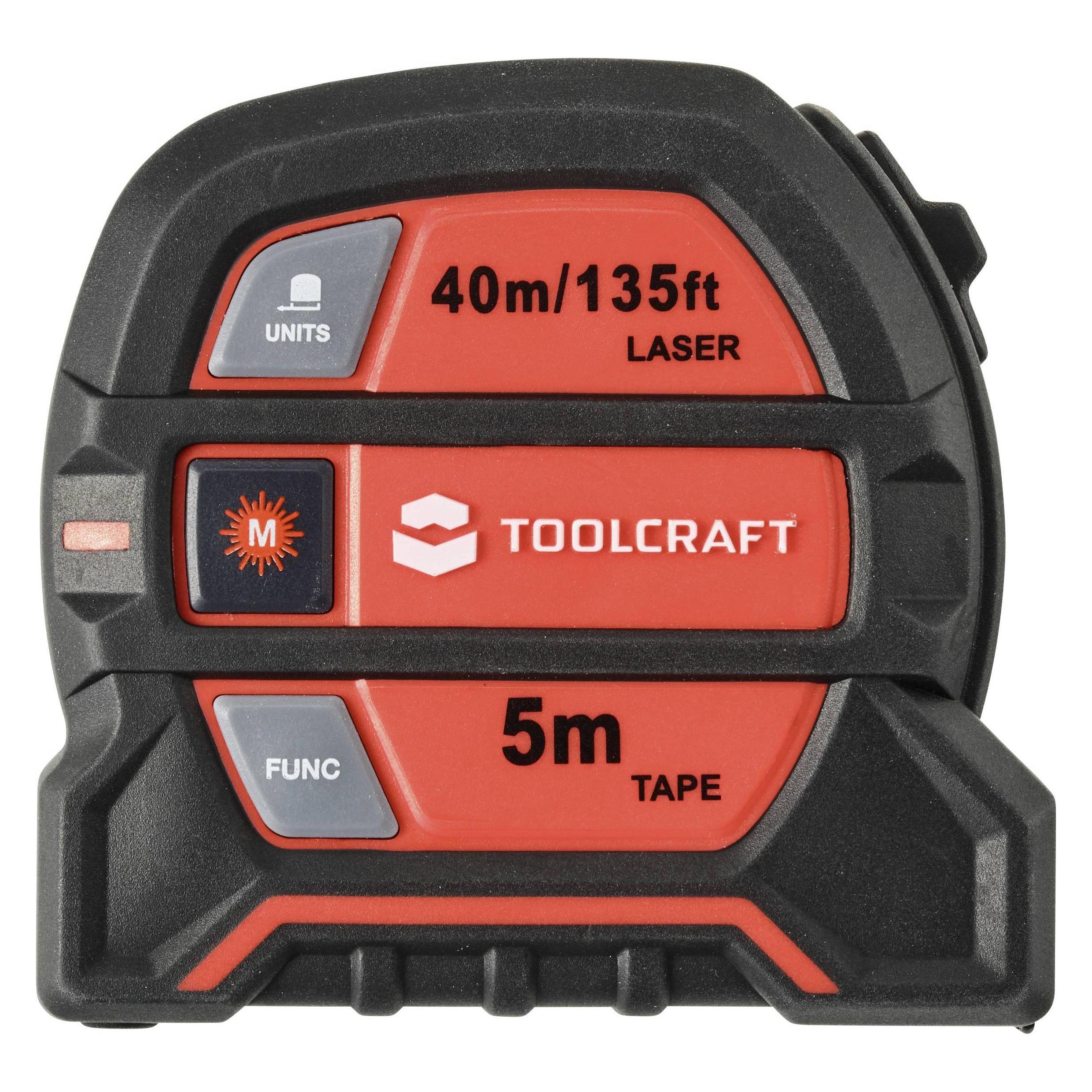 Toolcraft Laser-Entfernungsmesser (40 m, Laserentfernungsmesser) (TO-8597142)