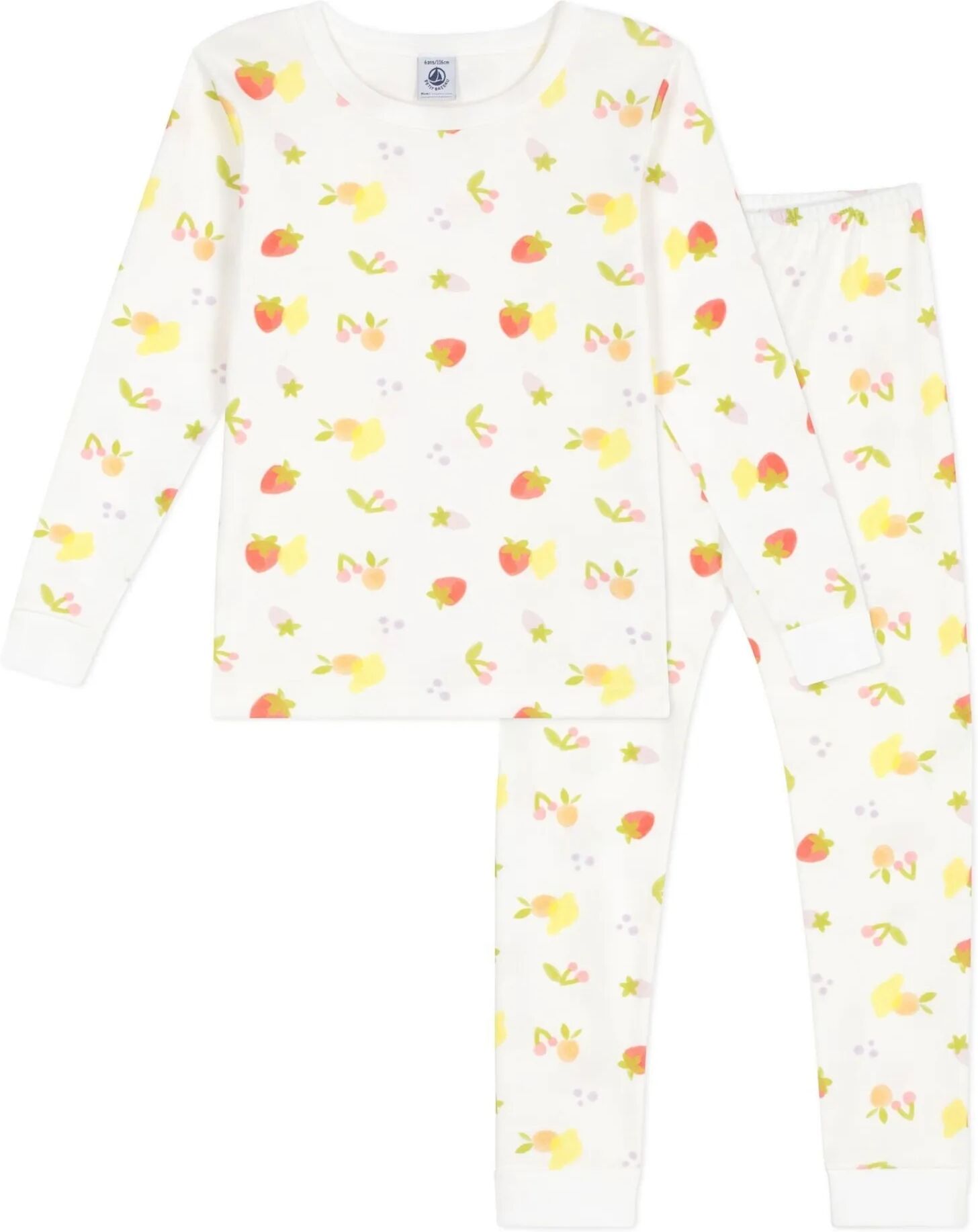 Petit Bateau Pyjama Fruits Blanc 2 ans