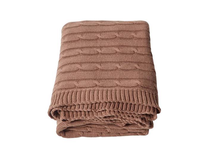 STRICKDECKE 130/170 cm, Baumwolle mit Zopfmuster