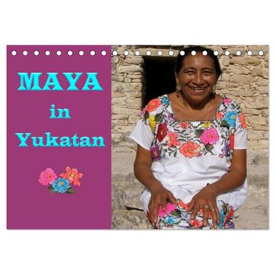 Maya in Yukatan 2026 (Tischkalender 2026 DIN A5 quer), CALVENDO Monatskalender