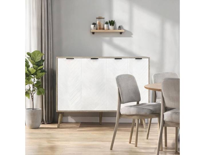 Servers and Sideboards and with Gris Panneau De Particules and 47.2 x 13.8 x 30.5 in