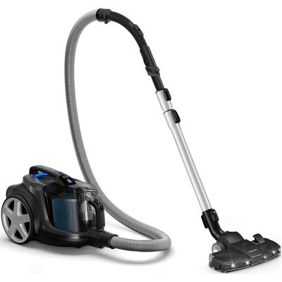 PHILIPS Bodenstaubsauger "FC9747/09 7000 Series", schwarz (ink schwarz), B:29,2cm H:29,2cm T:50,5cm, Bodenstaubsauger, mit 2 l Fassungsvermögen und Tri-Active-LED-Düse