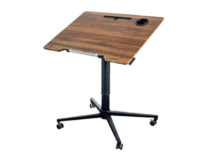 GTOULHH Überbetttisch Multifunktionaler Computertisch Mit Hebefunktion, Überbetttisch, Verstellbare Neigung, Überbett-Nachttisch Rädern Sofa Beistelltisch für Zuhause(Brown)