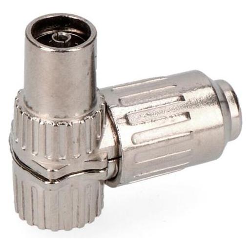 EDM 9.5mm metal elbowed tv female base (retractilated) (Diverse) (49376639)