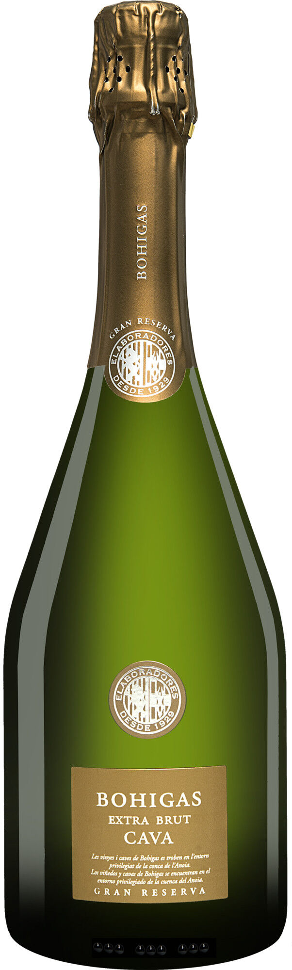 Bohigas Cava Gran Reserva Extra Brut 12% Vol. Trocken aus Spanien