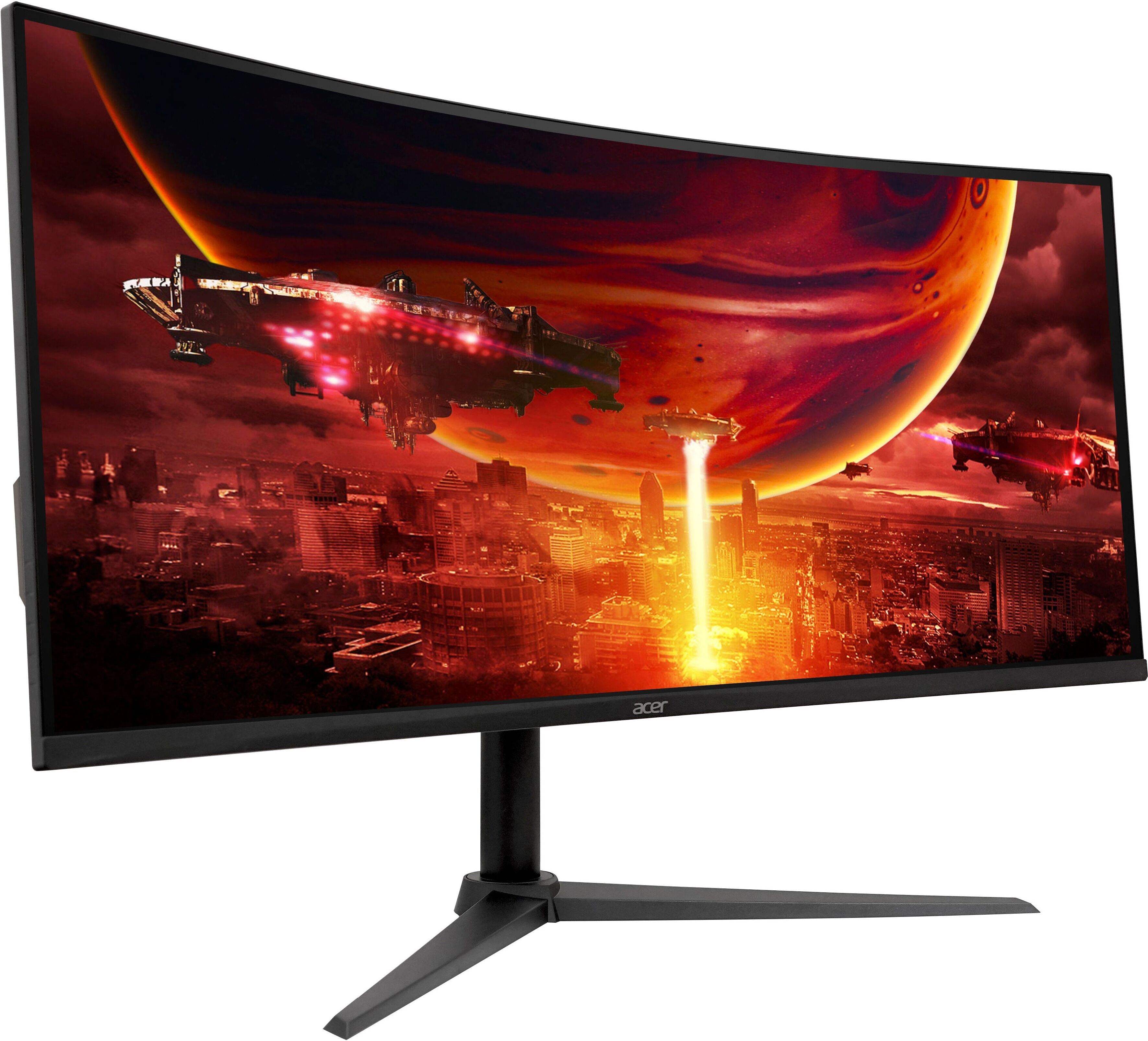 Acer Curved-Gaming-Monitor "ED340CUR X0", Energieeffizienz: F, schwarz, Monitore, Curved-Gaming-Monitor