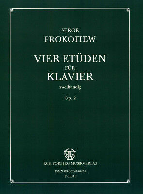 Robert Forberg Musikverlag Prokofjew 4 Etüden