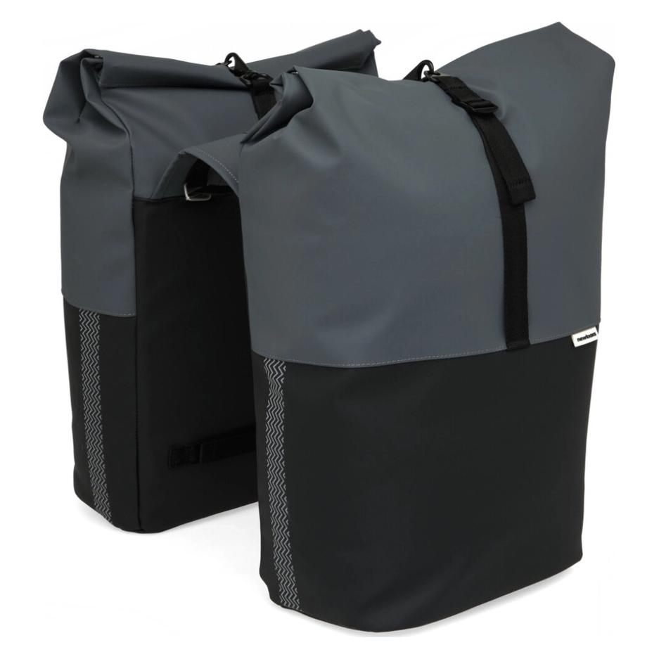 New Looxs Doppelpacktasche Nyborg Double MIK 2.0 Dark Grey Black (34 l, Gepäckträgertasche) (393.528MIK2)