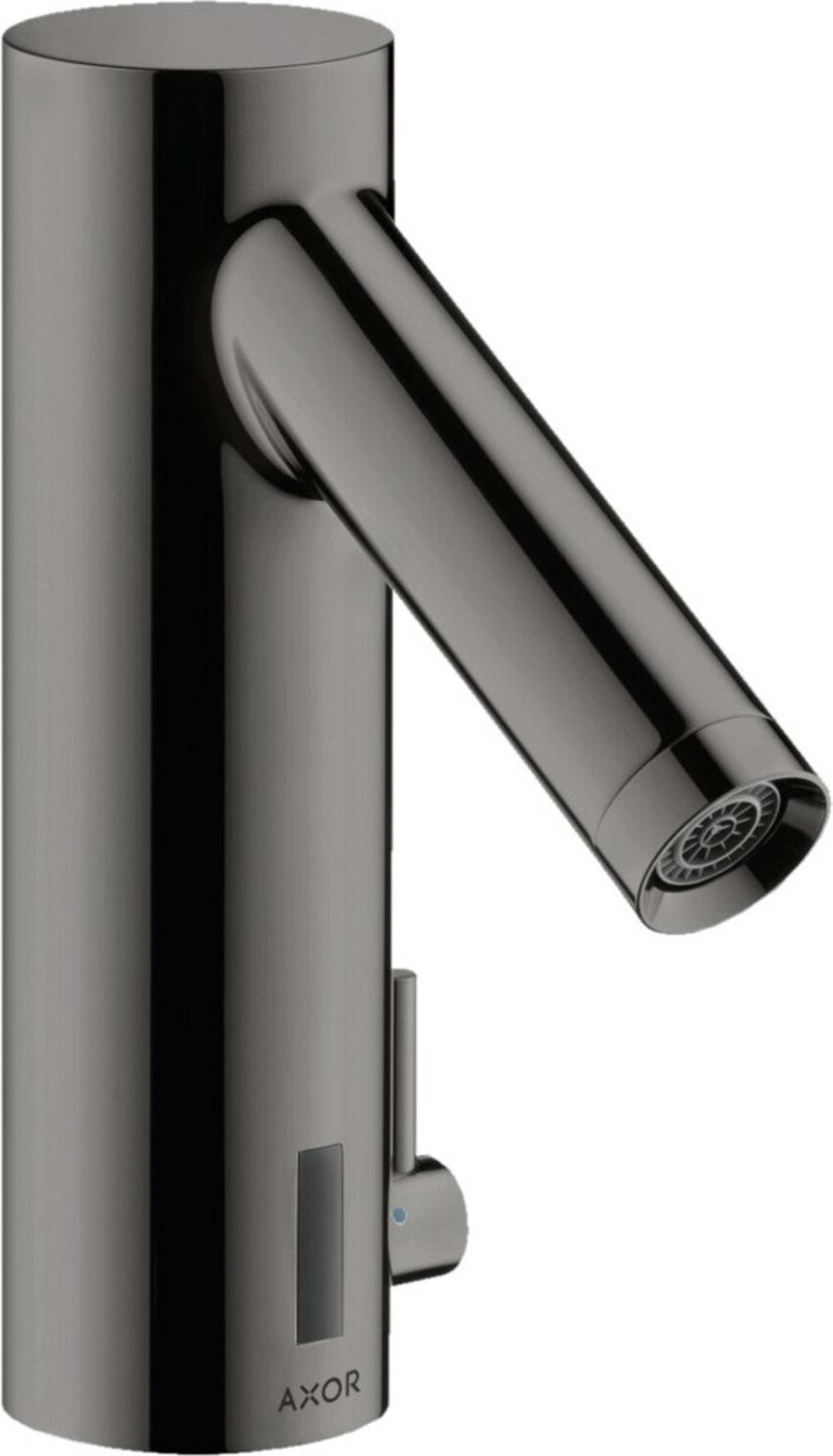 hansgrohe Elektronischer Waschtischmischer Axor Starck m Temp.-Reg., Batteriebetr., pol. bla vc