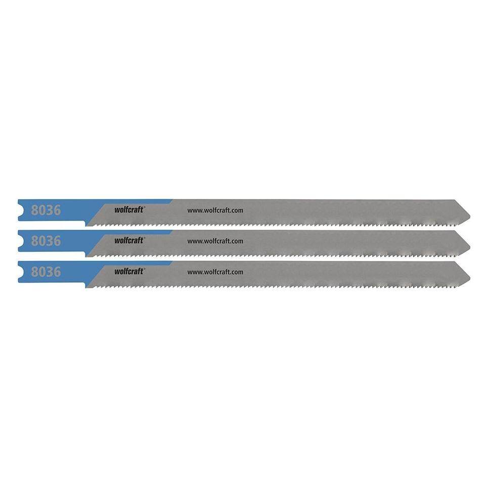 wolfcraft Stichsägeblätter, HSS, U-Schaft, für Metallrohre bis ø110 mm, 3 mm, Blisterpackung mit 3 Stück (78640143)