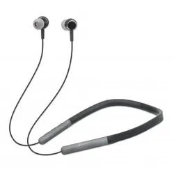 Manhattan Sound Science In-Ear Bluetooth-Sportheadset mit Nackenbügel, Bluetooth 5.0 + EDR, In-Ear-Design, omnidirektionales Mikrofon, integrierte Bedienelemente, schwarz