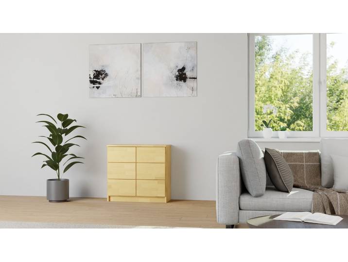 Buffet coloré Pickawood Hêtre Naturel huilé