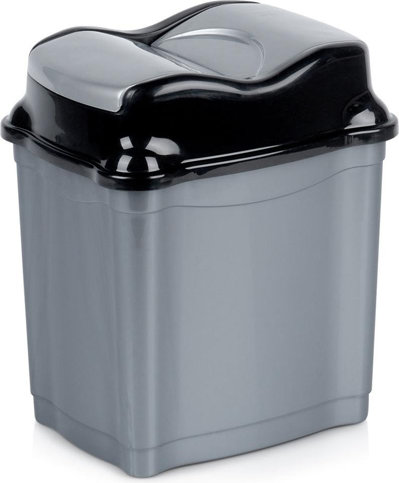 Orion Solid plastic prullenbak met deksel voor volwassenen