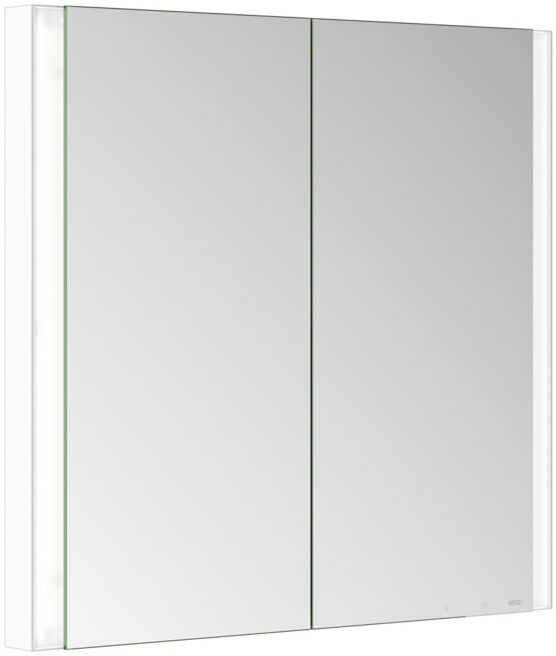 Keuco Armoire miroir 2 portes Somaris 80x71x11,5 cm, blanc, chauffage miroir (14512512101)
