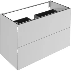 KEUCO EDITION 11 ART Waschtischunterschrank, 2 Frontauszüge, 1200x700x490mm, mit LED-Beleuchtung, 32512551201, Korpus/Front: Manhattan Lack Seidenmatt / Manhattan Lack Seidenmatt