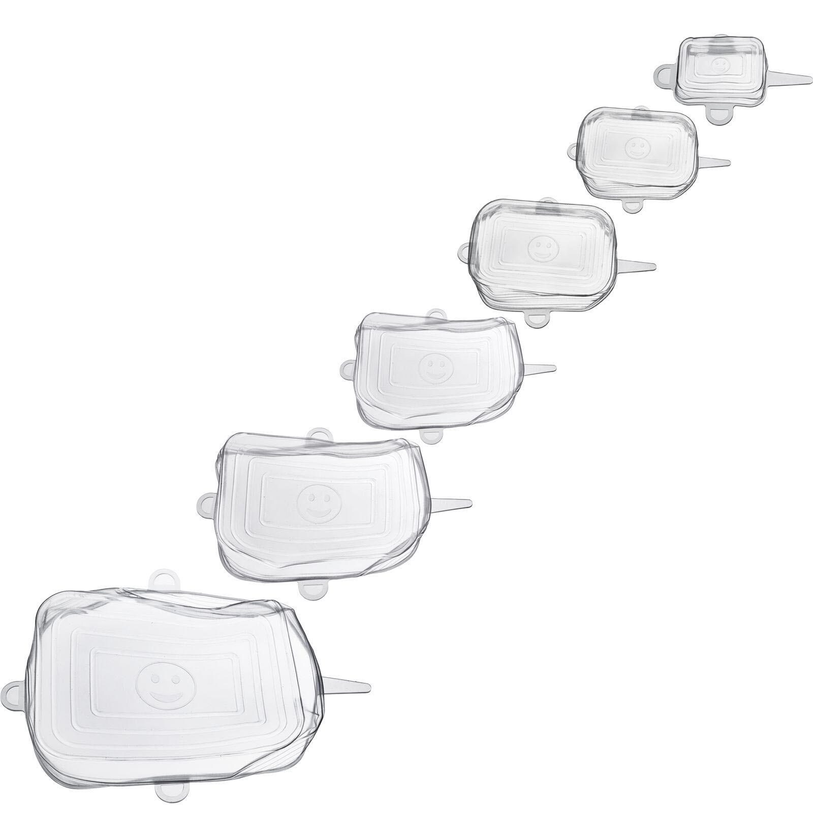 WESTMARK Frischhaltedeckel-Set Silikon Square transparent 23252260