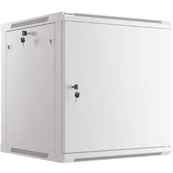 Lanberg Wandschrank pakabinamas 19inch 12U 600x600 Stahltüren pilkas flat pack (12 HE, 19 Zoll Rack), Serverschrank, Grau