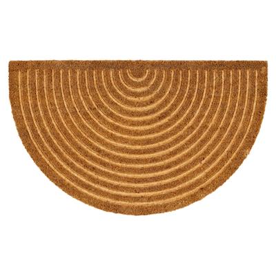 Fußmatte ASTRA "Coco Shape 007", braun, B:45cm H:15mm L:75cm, Kokos, Teppiche, Fußmatte, Türmatte, Kokos, halbrund, rutschfest