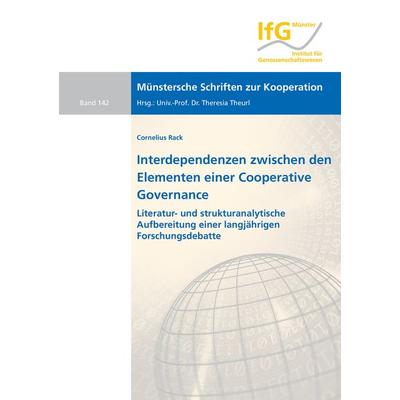 Interdependenzen zwischen den Elementen einer Cooperative Governance, Taschenbuch von Cornelius Rack, Shaker Media, 978-3-8440-8535-8