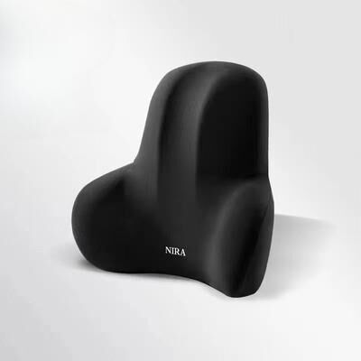 Multisell Products Hub Lumbar Cushion Car Support, Protection Lumbar Backrest, Car Memory Foam Neck Pillow, Headrest Cushion Comfort black Lumbar Cushion