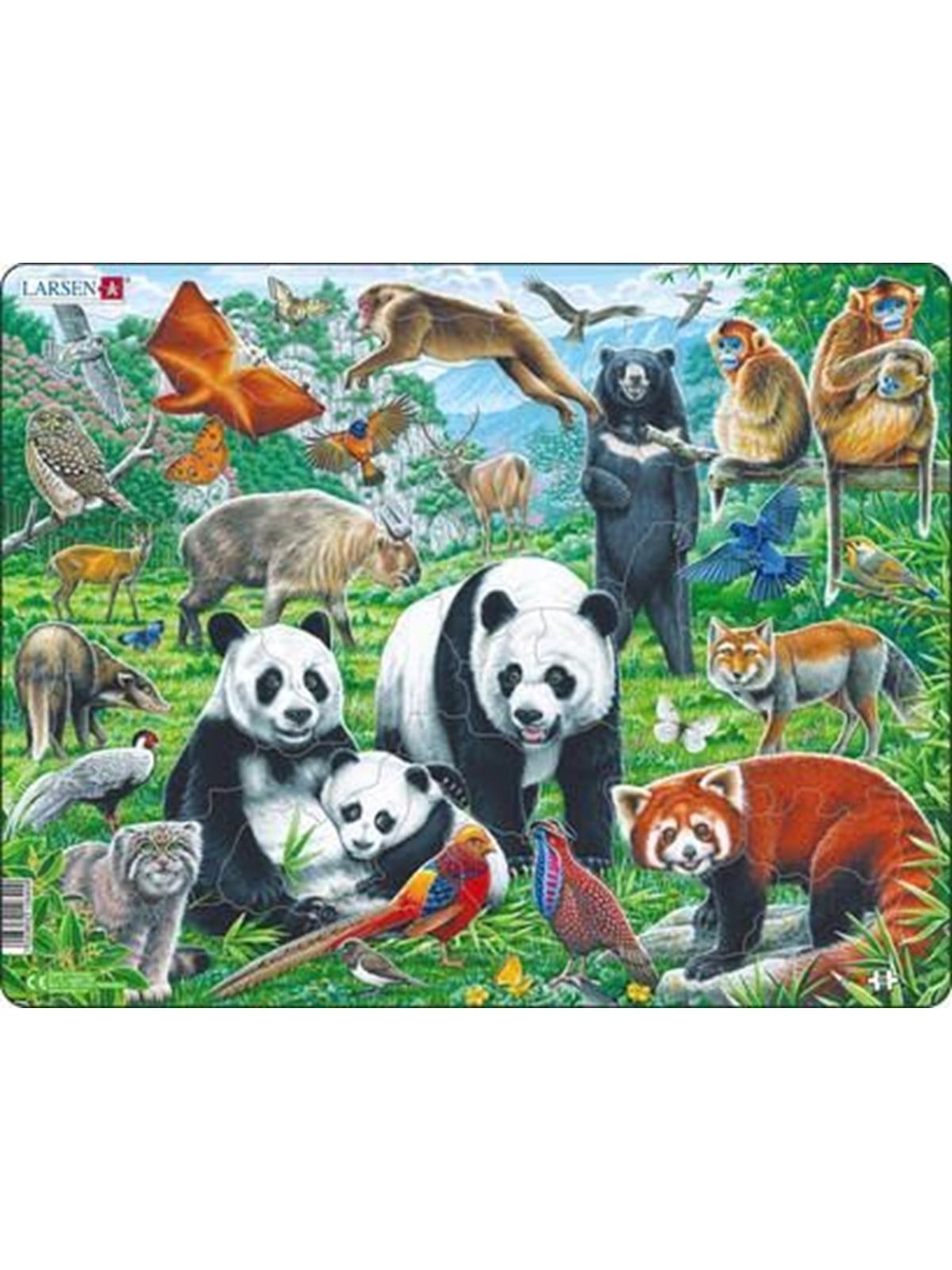 Larsen Puzzles Puzzle Chinese wildlife - 56 pieces Maxi (36.5x28.5 cm) 2D Puzzles