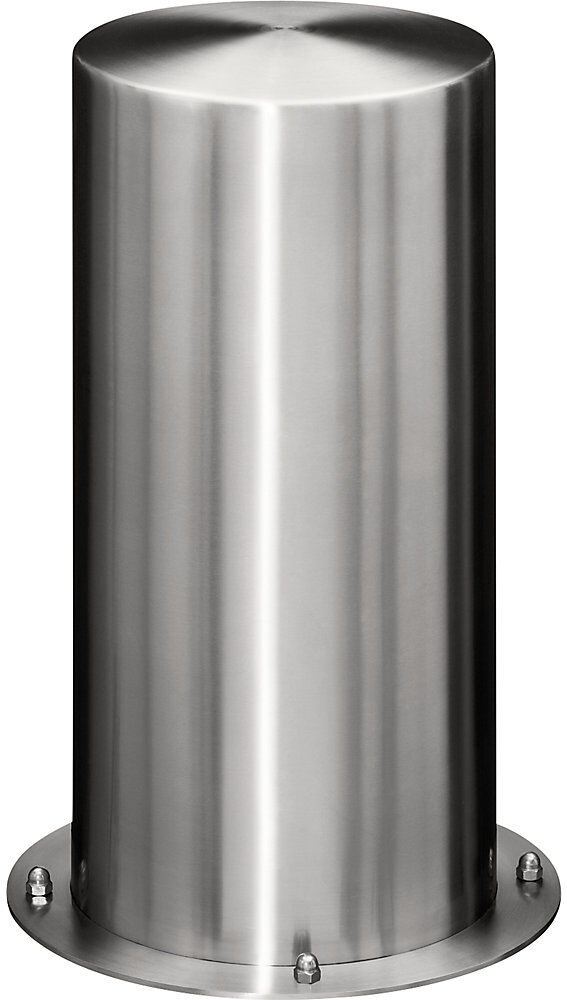 kaiserkraft Edelstahl-Sperrpfosten, mit Flachkopf, zum Aufdübeln, Ø 305 mm