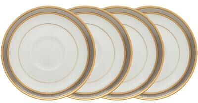 "Noritake Brilliance Set of 4 Saucers, 6"""