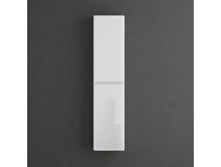 Mai & Mai Meuble de Salle de Bains Meuble Colonne de Rangement Murale Armoire Haute 35x20x150cm Blanc Lucca