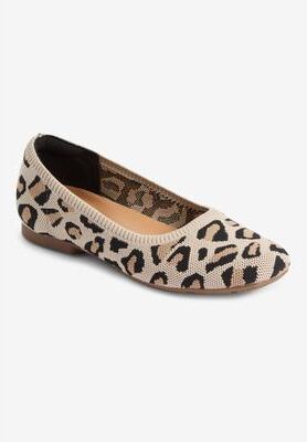 Women's The Kit Flat by Comfortview in Leopard (Size 12 M)