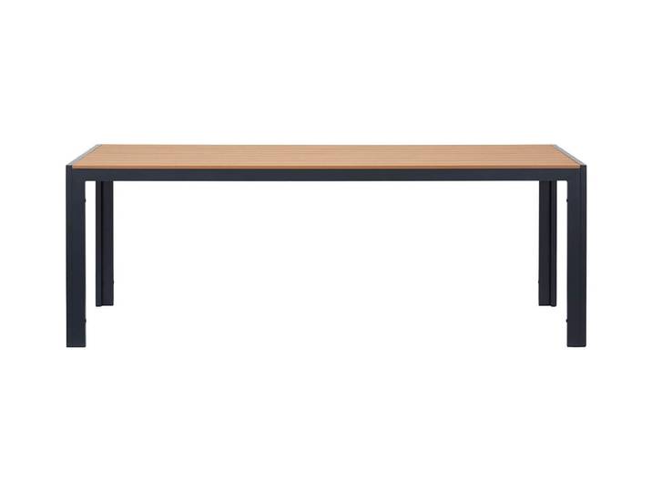 Schou Gartentisch Noah 205x90cm Schwarz/Teak