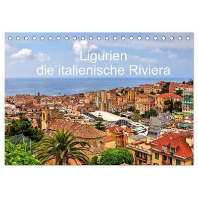 Ligurien - die italienische Riviera (Tischkalender 2027 DIN A5 quer), CALVENDO Monatskalender
