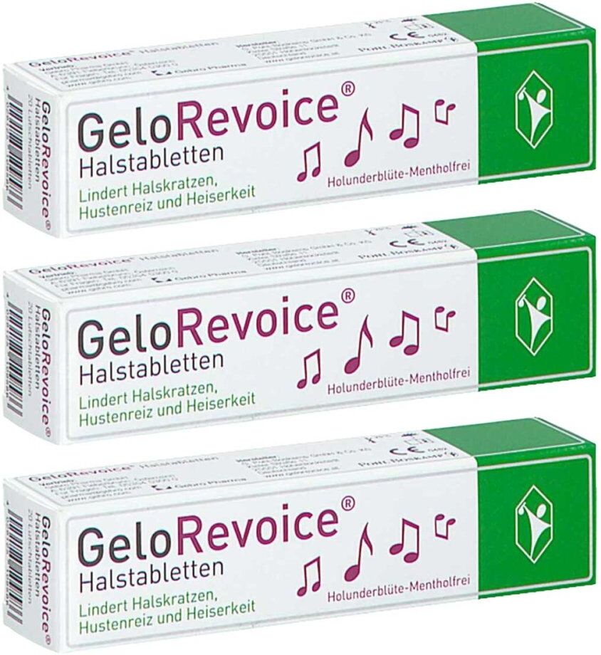 GeloRevoice Halstabletten Holunderblüte Mentholfrei 3x20stk