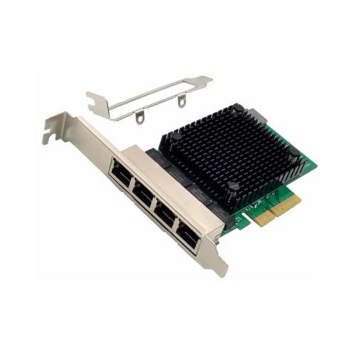 InLine Quad Gigabit Netzwerkkarte, 4x RJ45 2,5Gb/s, PCIe x4, inkl. low profile
