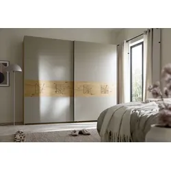 SCHÖNER WOHNEN-Kollektion Schwebetürenschrank Multiline 270 x 230 cm Lack Grau Taupe