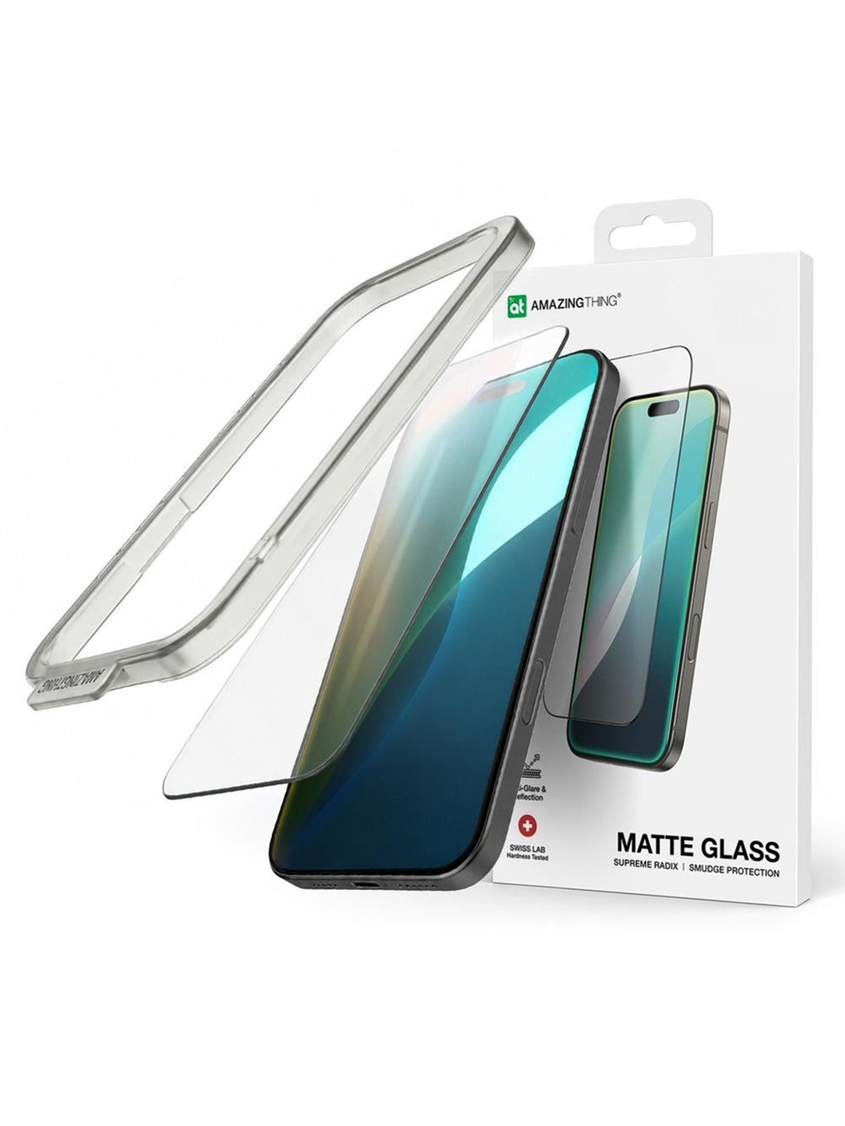 AmazingThing Titan Matte FusionFilter 7 Tempered Glass Screen Protector for iPhone 17 Pro