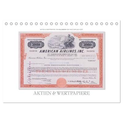 Aktien & Wertpapiere (Tischkalender 2026 DIN A5 quer), CALVENDO Monatskalender
