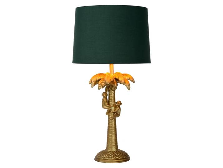 Lucide COCONUT Tischleuchte goldfarben, 30,5x21x30,5 cm (BxHxT), diffuses Licht