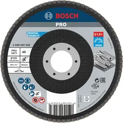 Bosch PRO Fächerschleifscheibe X571 Best for Metal, gerade - 2608607326
