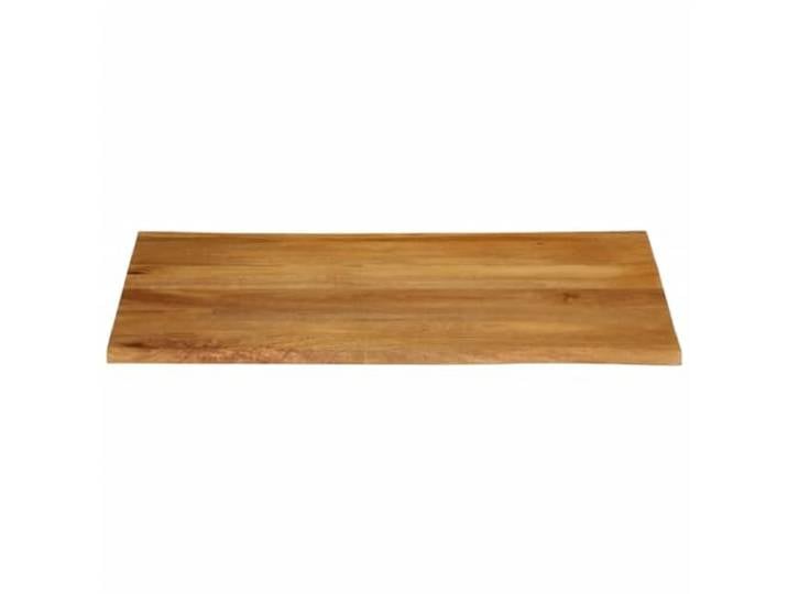 KTHLBRH Tischplatte 100 x 80 x 2,5 cm lebendige Kanten Massivholz Mangoholz Leicht zu reinigende Oberfläche, Eichen-Finish, Tisch-Ersatz, 2 seitliche Kanten