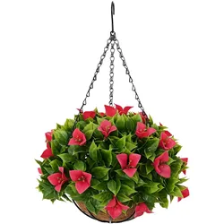 vidaXL, Kunstpflanzen, Künstliche Blumen Rosig 33 x 33 x 44 cm PE und Stahl (44 cm)