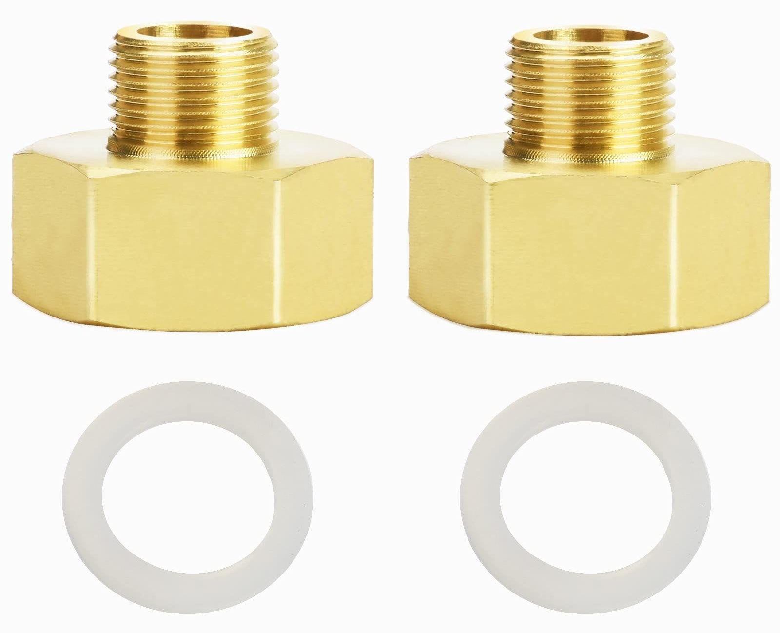 Selius Verloopstuk 3/8 tot 3/4 inch messing, 2 stuks