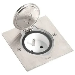 Legrand 089700 Deckelsatz quadratisch 1x2Modul Inox