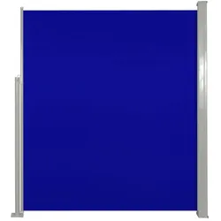 Helloshop26 - Seitenmarkise Sichtschutz Markise Paravent für Patio Garten Terrasse Balkon 160 x 300 cm blau 02_0007048