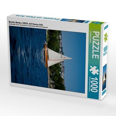 CALVENDO Puzzle Monika Merten, KSCH, mit Hansa-Jolle | 1000 Teile Lege-Größe 64x48cm Foto-Puzzle für glückliche Stunden