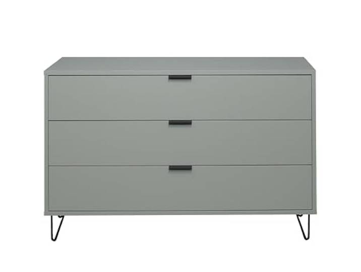 möbelando Schubkastenkommode >Bonnie< in Pine Green matt Lack - 119x80x45cm (BxHxT)