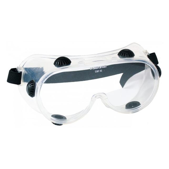 Elmag - Schutzbrille /Vollsichtbrille farblos inkl. Belüftung, Antikratz- & Antibeschlag (57377)