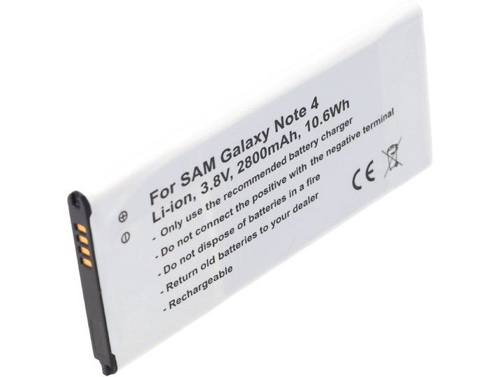 AccuCell-batterij geschikt voor de Samsung Galaxy Note 4-batterij met NFC