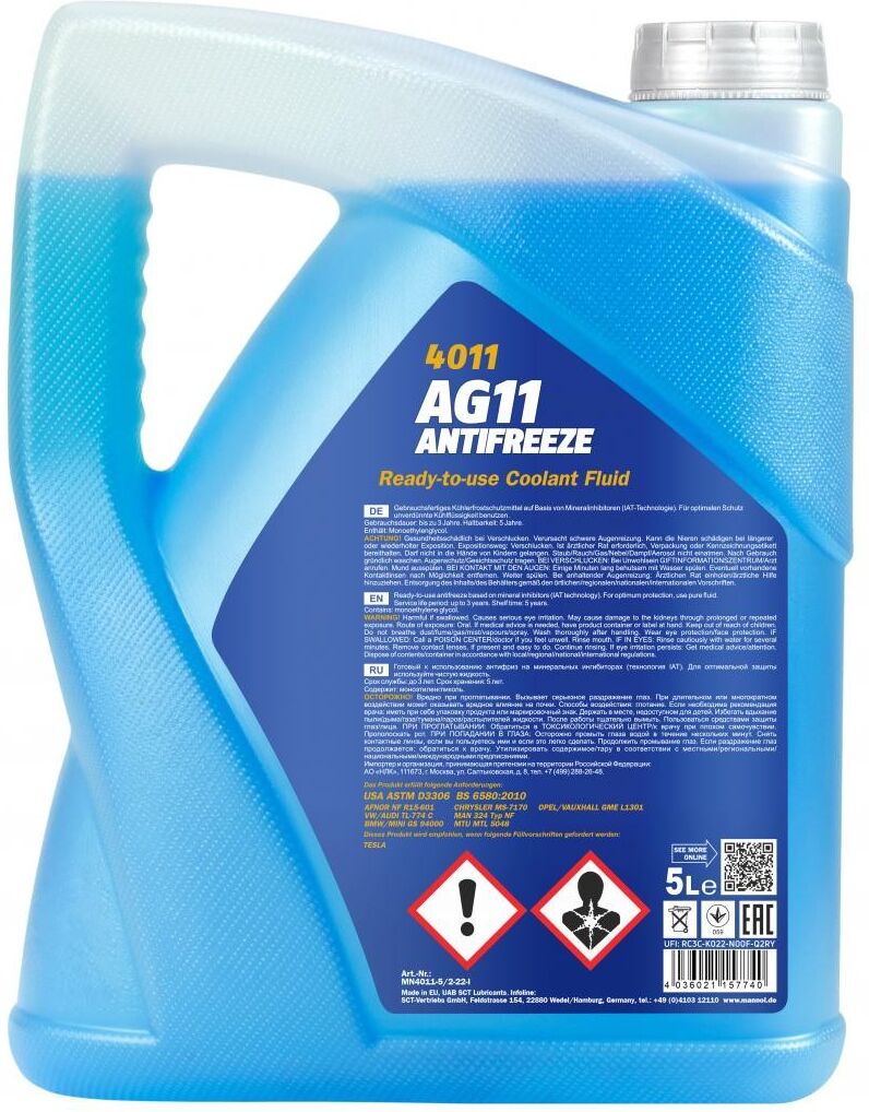 MANNOL MN4011-5 Antifreeze